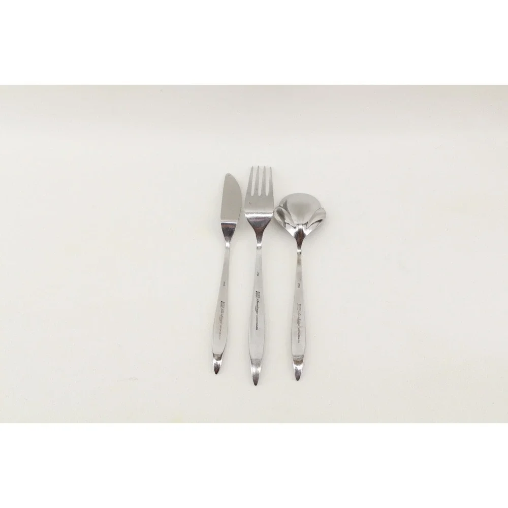 EKCO Eterna SANTIAGO Custom Stainless‎ Dinner Fork Sugar Spoon Butter Knife